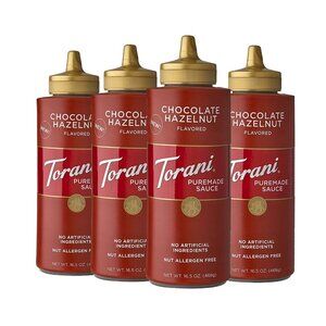Coffee Syrup Chocolate Hazelnut, Torani 4 Bottles